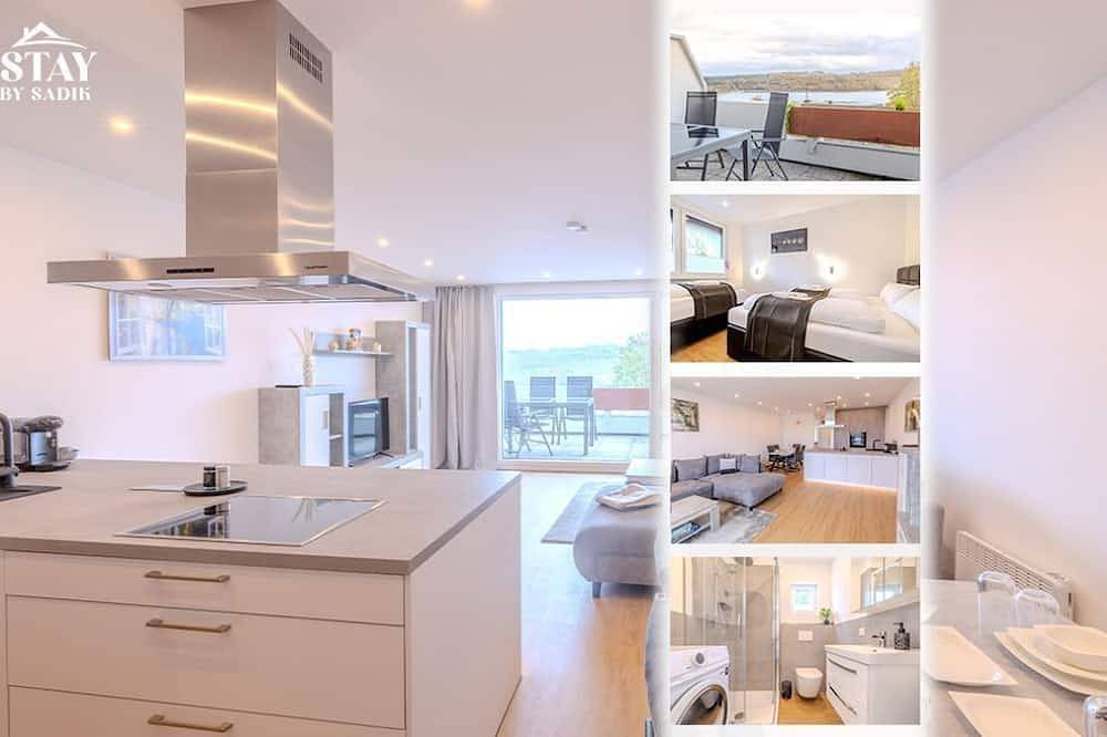Ganze Wohnung, Premium Zuhause - Seeblick | Balkon | Seepromenade | Pool in Langscheid (Sorpesee), Sundern