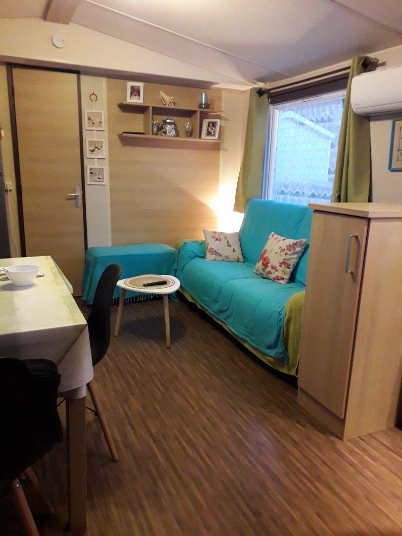 Mobil-home 39 m² 3 ch. / 6 pers., climatisé Camping La Réserve 4* in Gastes, Côte d’Argent