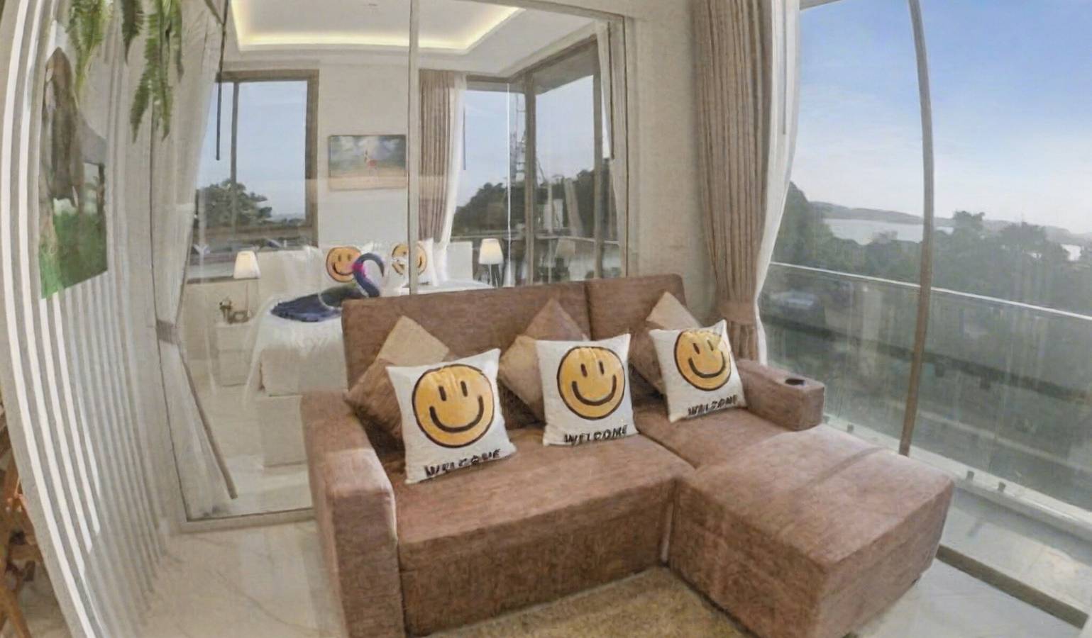 Entire holiday apartment, Rocco 513 - Corner 1 bedroom Serviced Apartment with Seaview in Ao Nang, Krabi Province