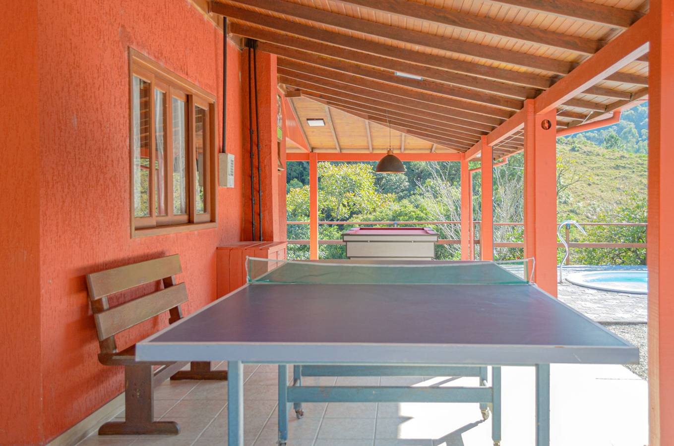 Casa de campo c/ lareira, jogos e piscina aquecida in Anitápolis, Santa Catarina