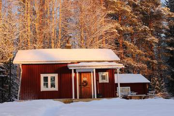 Blockhütte für 2 Personen in Lappland (Schweden)