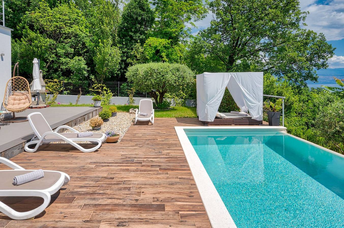 Villa Lina - wunderschöne Villa mit Infinity-Pool in Strandnähe in Lovran, Opatija Riviera