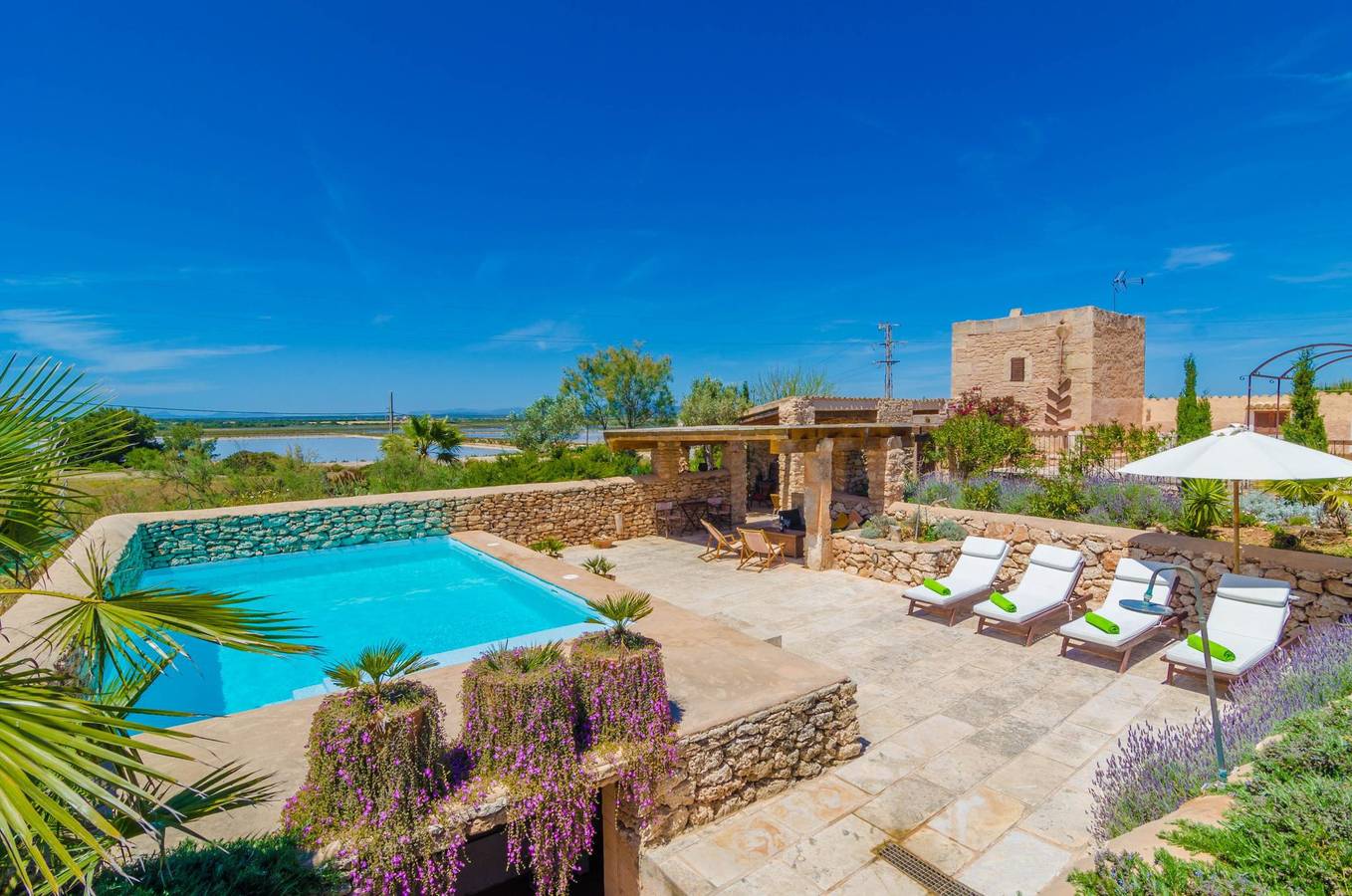 Villa Es Molí Des Trenc - Ferienhaus mit privaten Pool in Campos. Wifi gratis in Es Trenc, Campos