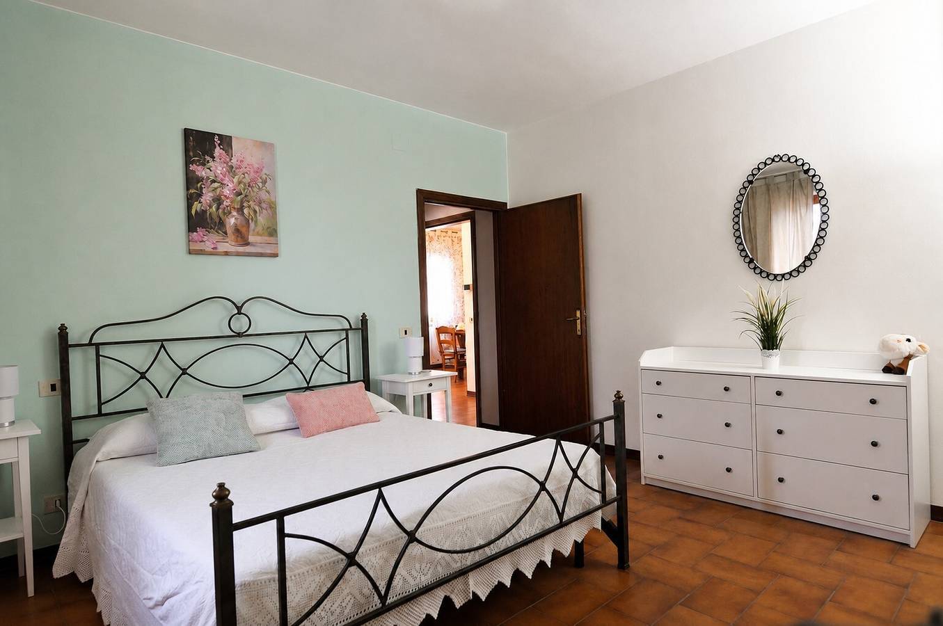 La Casa dei Pini – Terrasse mit Blick auf die Hügel in Peccioli, Pisa Provinz
