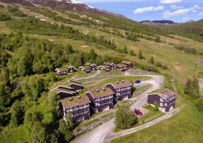 Ferienwohnung für 9 Personen, mit Terrasse und Sauna sowie Ausblick in Oppdal