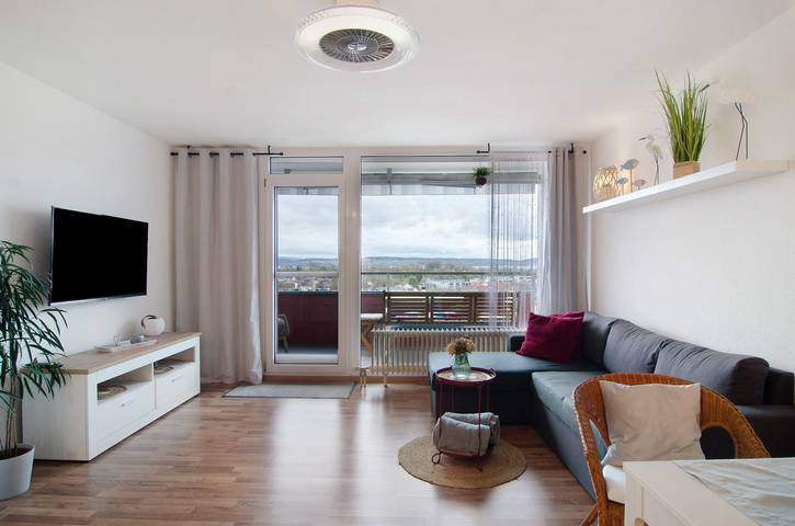 Ferienwohnung für 2 Personen, mit Sauna und Balkon sowie Seeblick, mit Haustier - 1