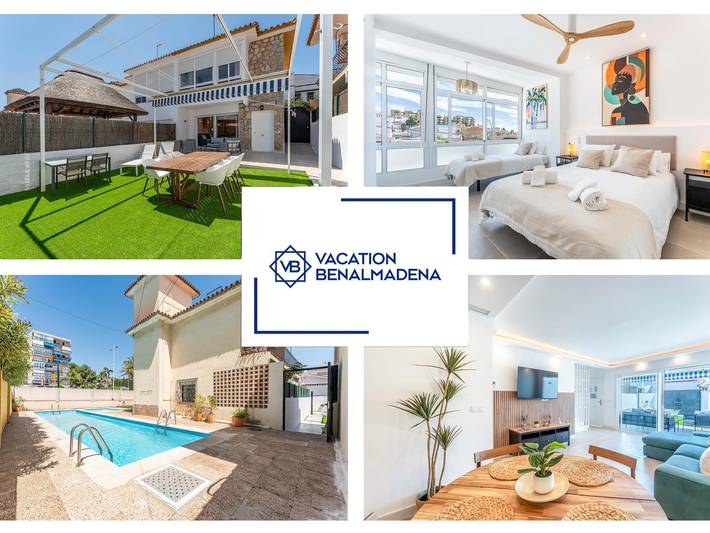 Casa para 7 personas, con piscina y balcón, Familias con niños en Benalmádena