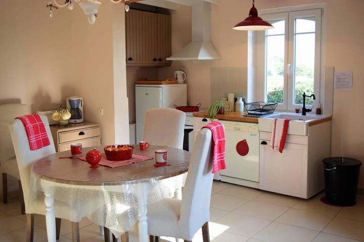 Location de vacances pour 9 personnes, avec Terrasse ainsi que Jardin et Vue à Gueschart