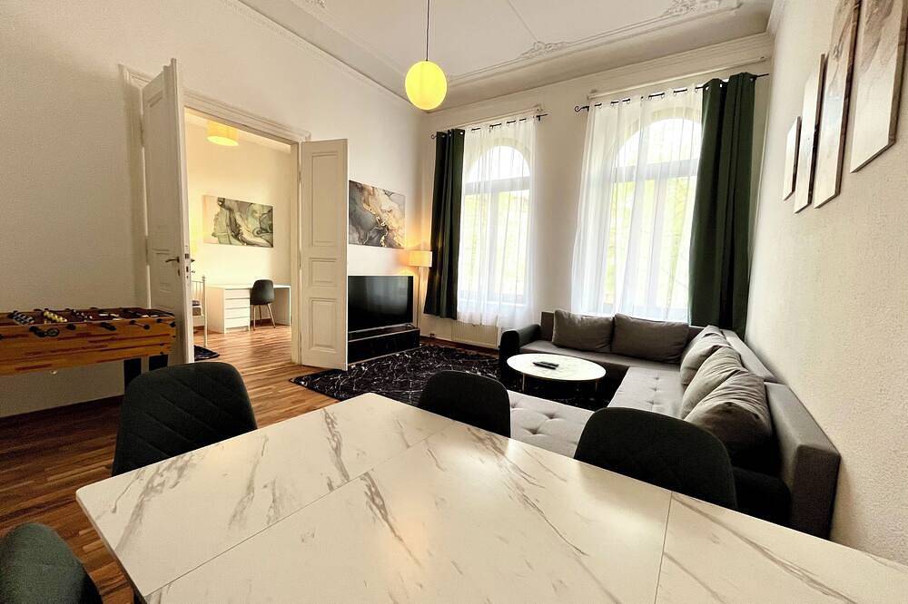 Apartamento entero, Chic vacation apartment - right by the arena in Leipzig Mitte, Leipzig