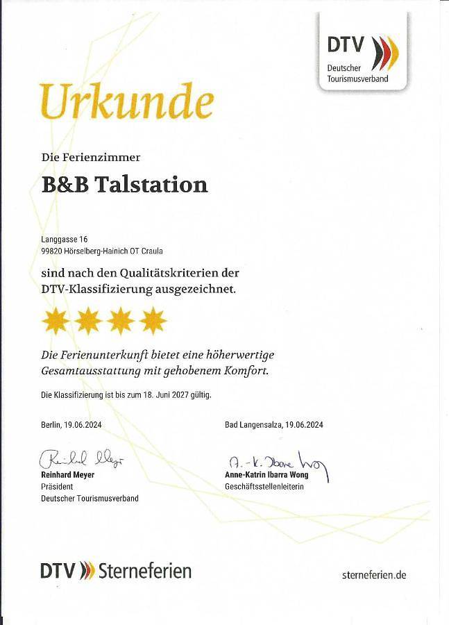 B&B Talstation in Hörselberg-Hainich, Hainich