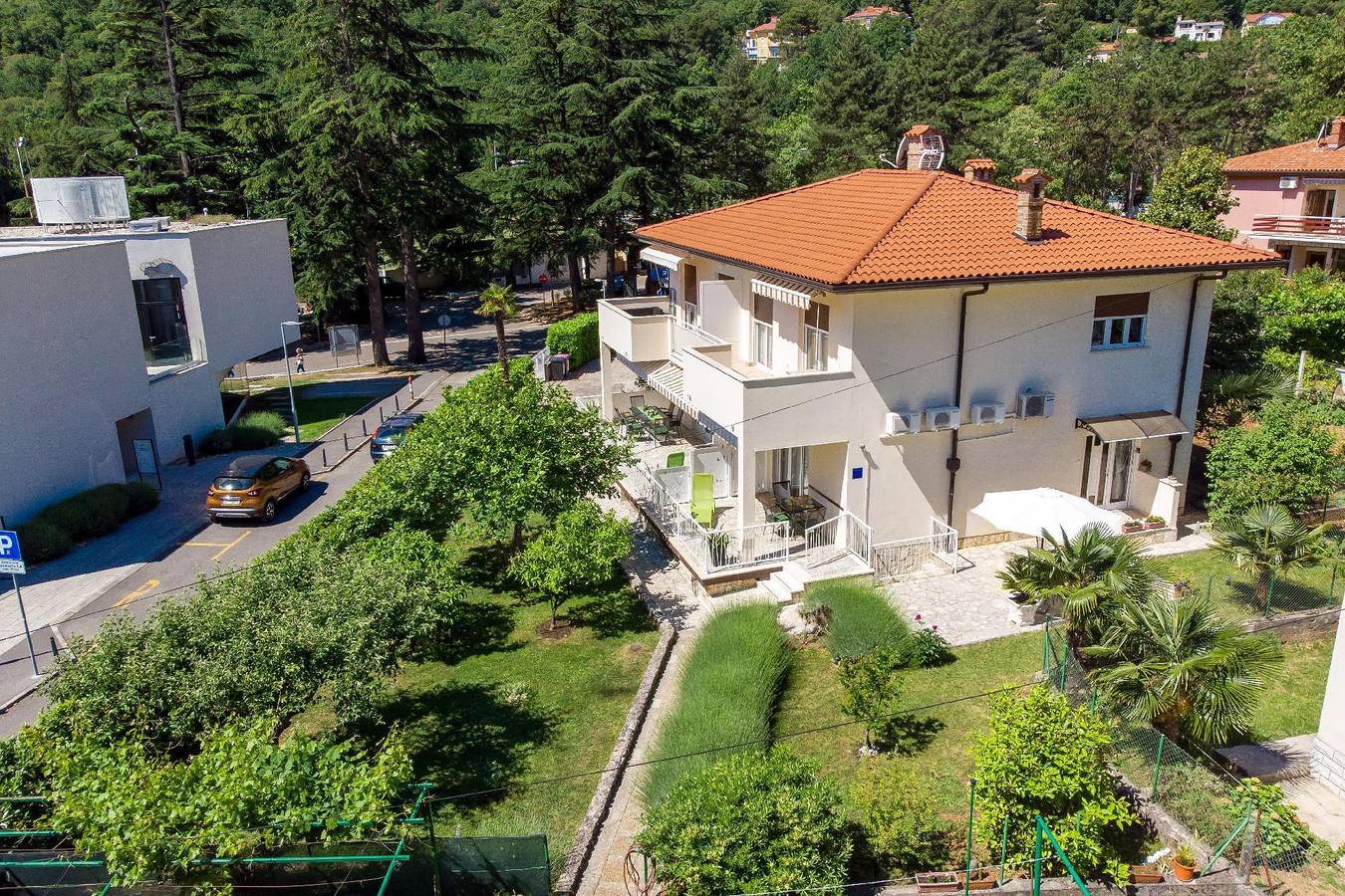 Geheel vakantieappartement, Holiday apartment for four people, with use of two terraces in Moscenicka Draga, Opatija Riviera
