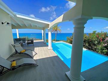 Cottage pour 6 personnes, avec piscine ainsi que jardin et vue, animaux acceptés dans Friars Bay Saint Martin