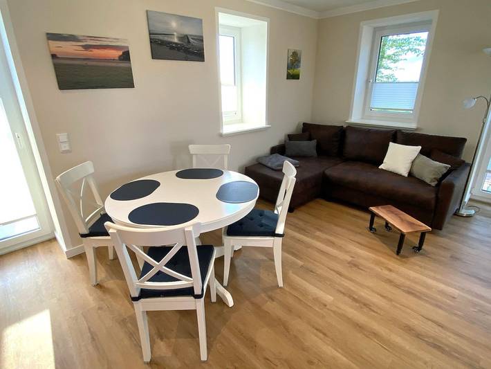 Ferienwohnung für 3 Personen, mit Terrasse und Garten sowie Ausblick, kinderfreundlich in der Husumer Bucht - 4