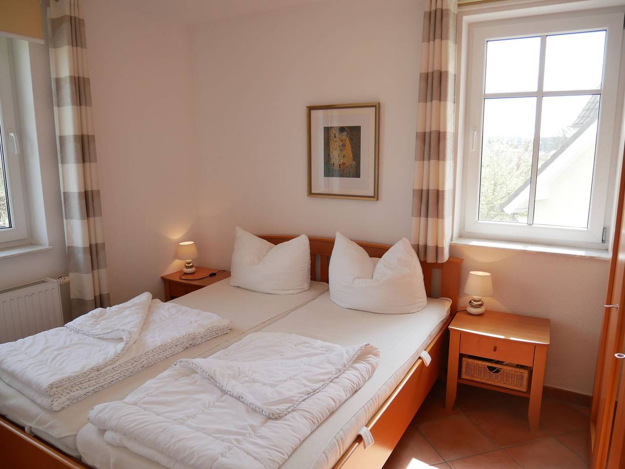 Ganze Ferienwohnung, Bernsteinhaus Wohnung 3 mit 2 Balkonen & Kamin - Bernstein Haus Wohnung 3 in Kölpinsee, Loddin