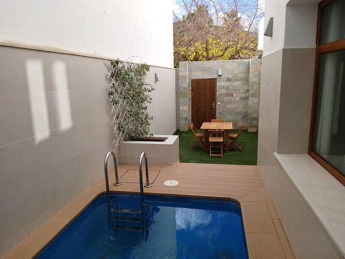 Casa rural para 8 personas, con vistas además de terraza y piscina, Se admiten mascotas en Casabermeja - 3