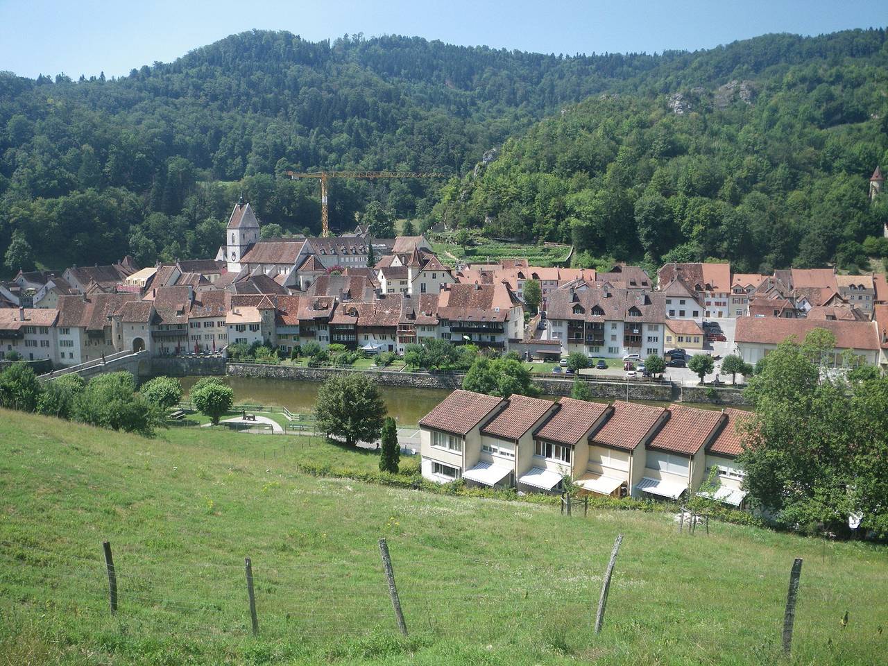 Ganze Ferienwohnung, Appartements - Centre Natursanne - Ferienwohnung Le Doubs (1-3 Pers.) in Saint-Ursanne, Clos du Doubs