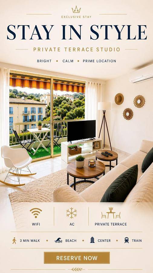 Apartamento de vacaciones para 4 personas, con balcón - 1