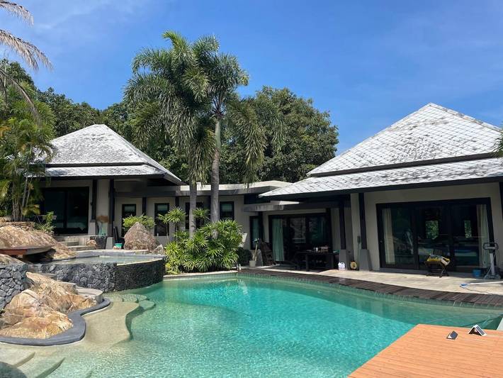 Villa für 6 Personen, mit Garten und Pool sowie Kinderpool und Ausblick, mit Haustier auf Koh Samui
