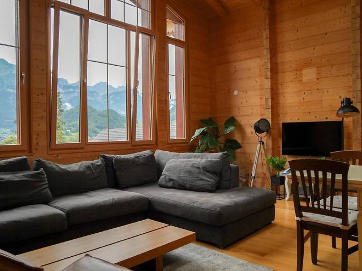 Ganze Wohnung, Chalet "Doodle's Chalet" mit Sauna in Walensee (Heidiland), Quarten