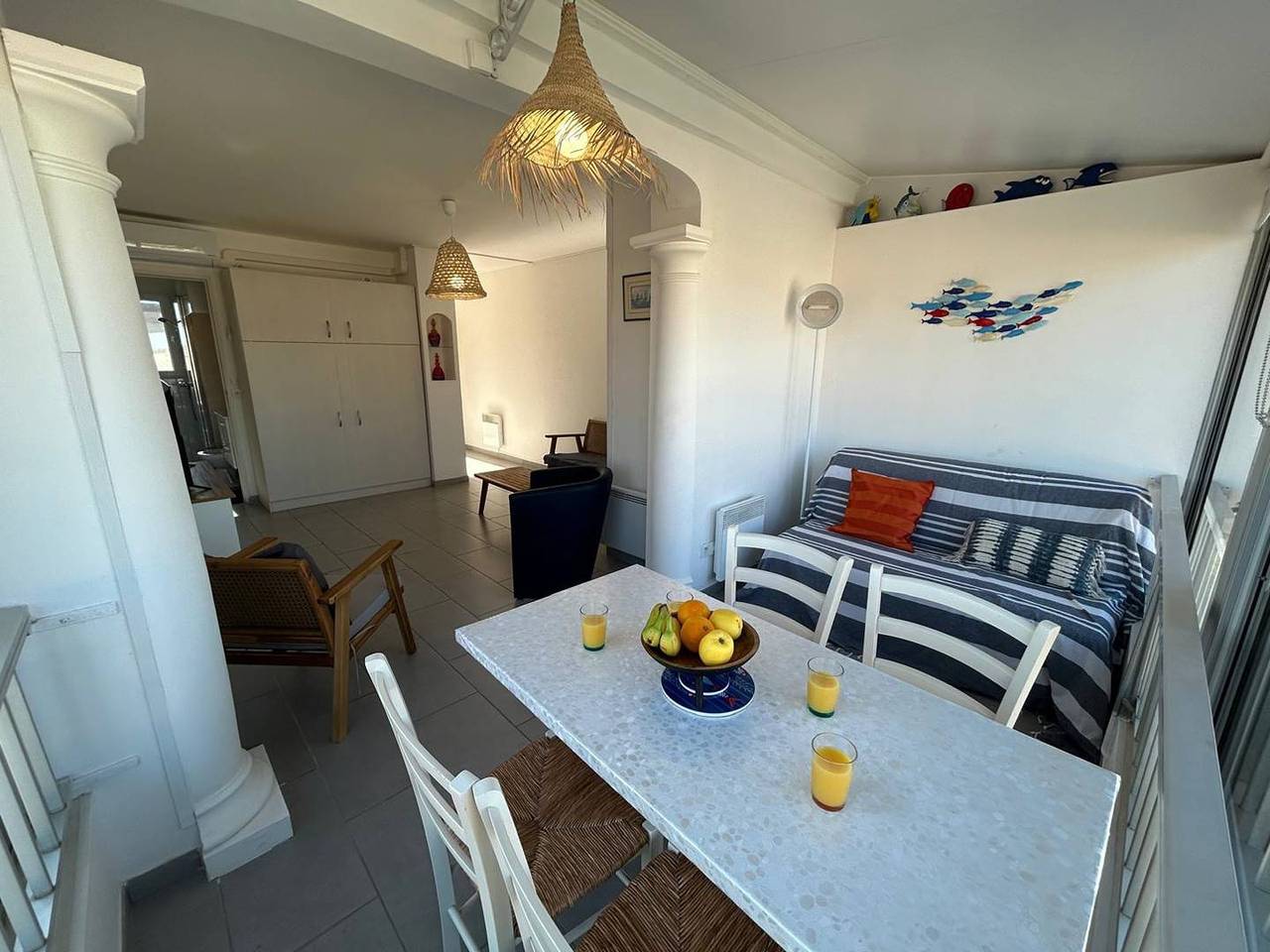 Studio entier, Studio cabine climatisé avec place de parking privée in Valras-Plage, Côte d'Améthyste