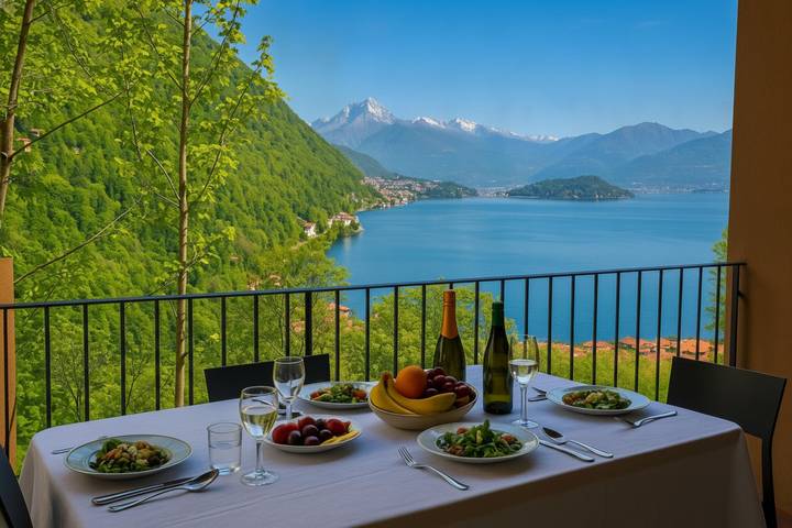 Hütte für 8 Personen, mit Seeblick und Pool sowie Terrasse, kinderfreundlich am Comer See - 3
