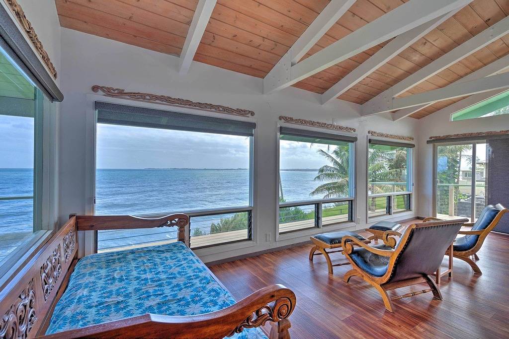 Neu! Wunderschönes Hilo Home mit atemberaubendem Meerblick! in Paukaa, Hamakua