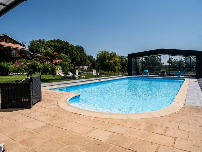 Location de vacances pour 5 personnes, avec piscine ainsi que vue et jardin à Andouque - 3
