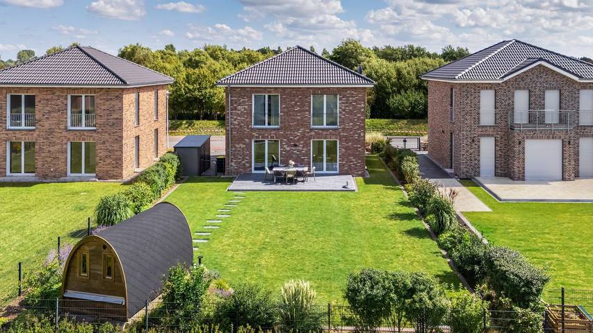Ferienhaus für 8 Personen, mit Terrasse und Garten sowie Sauna