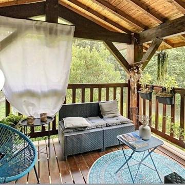 Maison de vacances pour 4 personnes, avec terrasse et jardin dans Lac d'Aureilhan