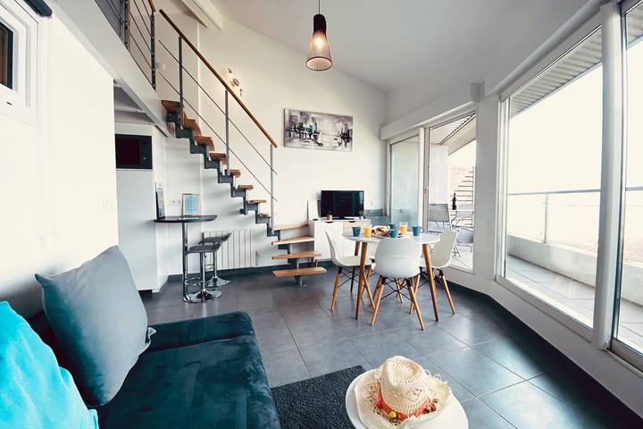 Gîte pour 4 personnes, avec balcon dans Plage Rive Droite - 2