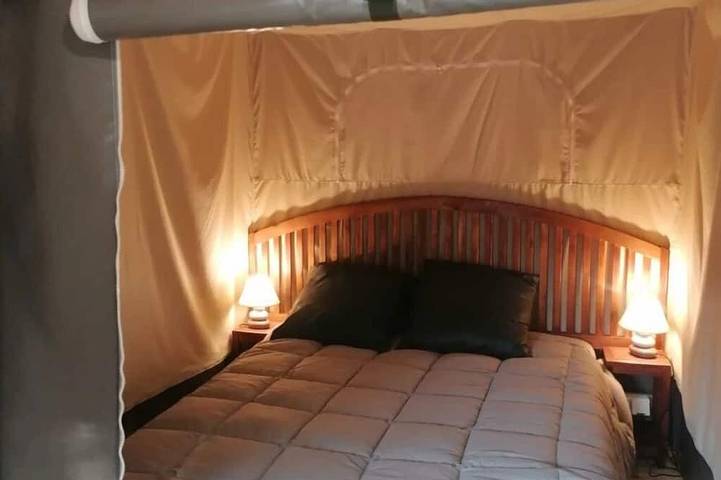 Zecamping 4* animé piscine sauna hammam tente Bbq 33m2 5 pers in Saint-Gaultier, Le Blanc und Umgebung