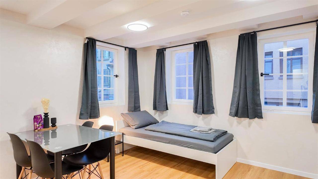 Ganze Wohnung, Alfa Stuttgart 2Z-Apartment 4 Betten Smarttv Wlan nahe Wasen Daimler l Bad & Küche l 2Br 4 beds kitchen bathroom in Bad Cannstatt, Stuttgart