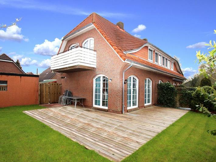 Ferienhaus für 4 Personen, mit Balkon und Terrasse sowie Garten in Dornum (Stadt)