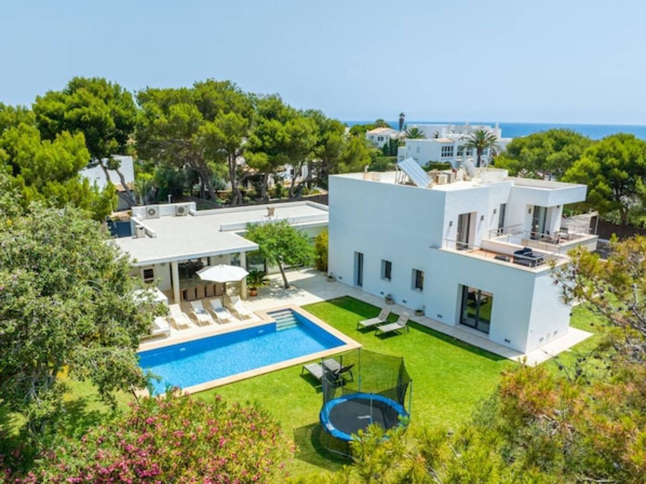 Villa 'Mon Obert' avec vue sur la mer, Wi-Fi et climatisation in Cala Serena, Felanitx