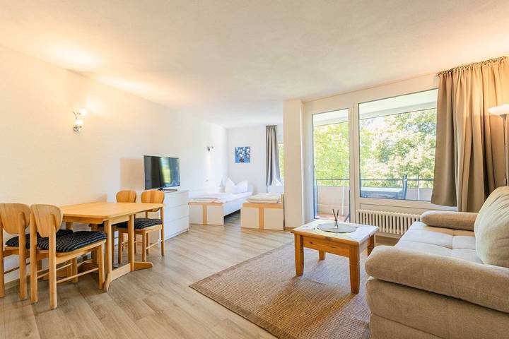 Ferienwohnung für 3 Personen, mit Balkon am Bodensee