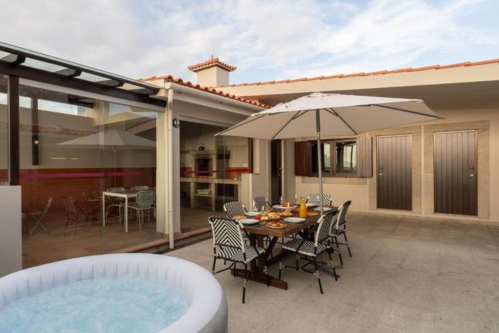 Casa de férias para 10 pessoas, com vista e terraço, com animais de estimação em Município Vila Chã