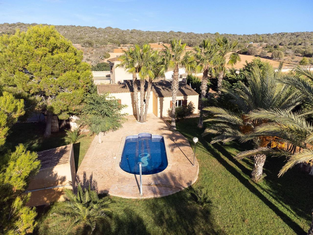 Rustikale Villa mit privatem Pool in Campos, Mallorca syd