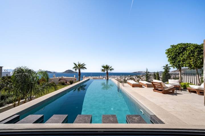 Villa pour 15 personnes, avec jardin et piscine, animaux acceptés à Bodrum - 3