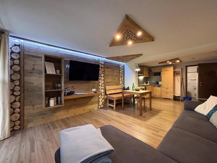 Ferienwohnung für 2 Personen, mit Balkon und Garten sowie Ausblick in Bad Wörishofen