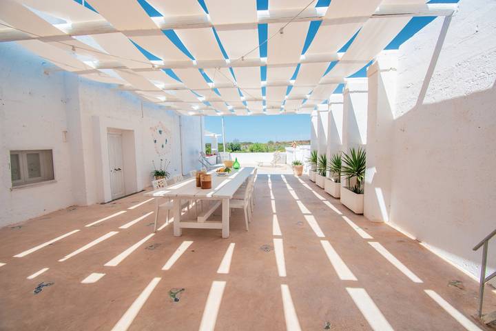 Holiday Home "Masseria La Scalella - Fortificato" with Sea View, Terrace & Wi-Fi in Manduria, Gulf of Taranto