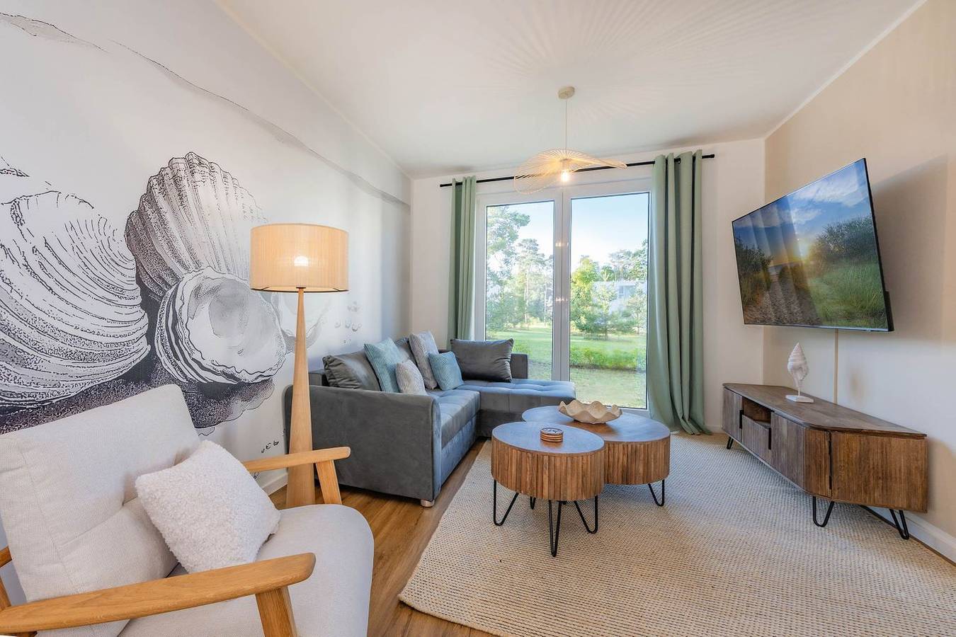 Ganze Wohnung, Moderne Ferienwohnung mit Terrasse, Sauna & Freizeitbereich in Zirchow, Usedom
