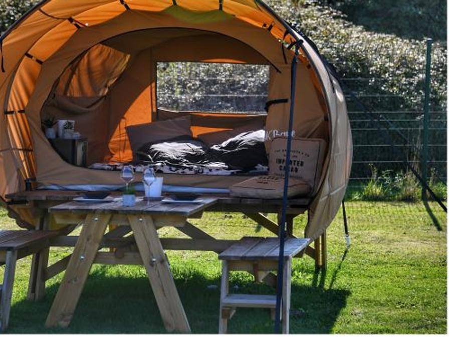 La Clairière - écolieu de vacances - Zelt 2 personen - Abenteuer in Lamothe-Fénelon, Lot