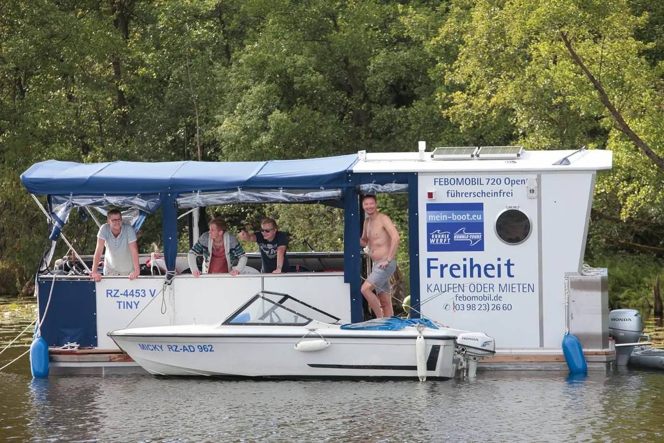 Ganze Ferienwohnung, Boots und Yachts in Rechlin Marina - Febomobil 720 Open in Rechlin, Müritz
