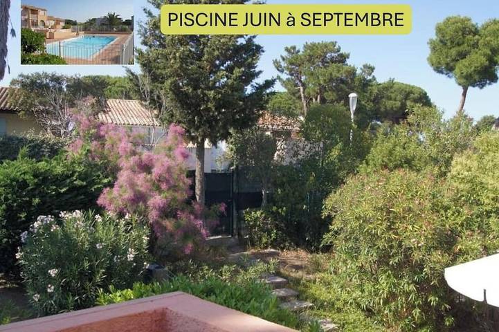 Gîte pour 3 personnes, avec piscine et balcon, animaux acceptés au Cap d'Agde