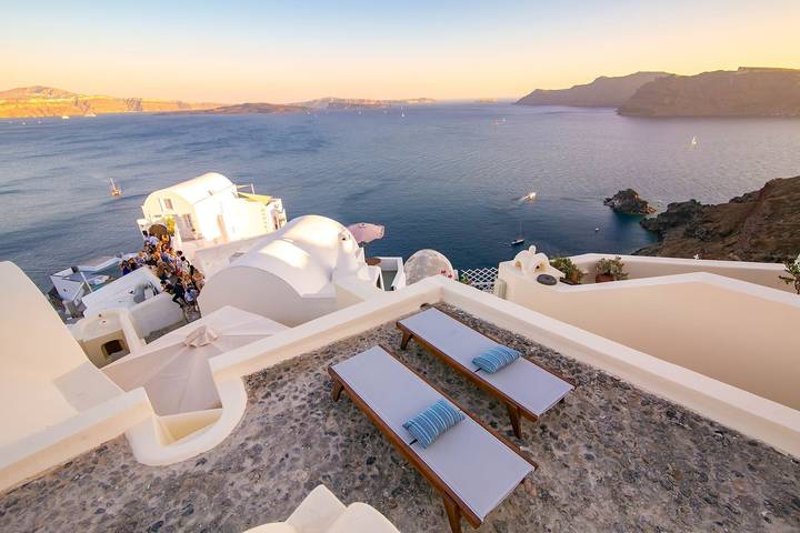 Location de vacances pour 4 personnes, avec jacuzzi et balcon à Oia - 4