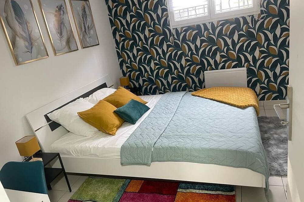 Entire apartment, Le Refuge Coloré à 15 Minutes de Paris in Bobigny, Seine-Saint-Denis