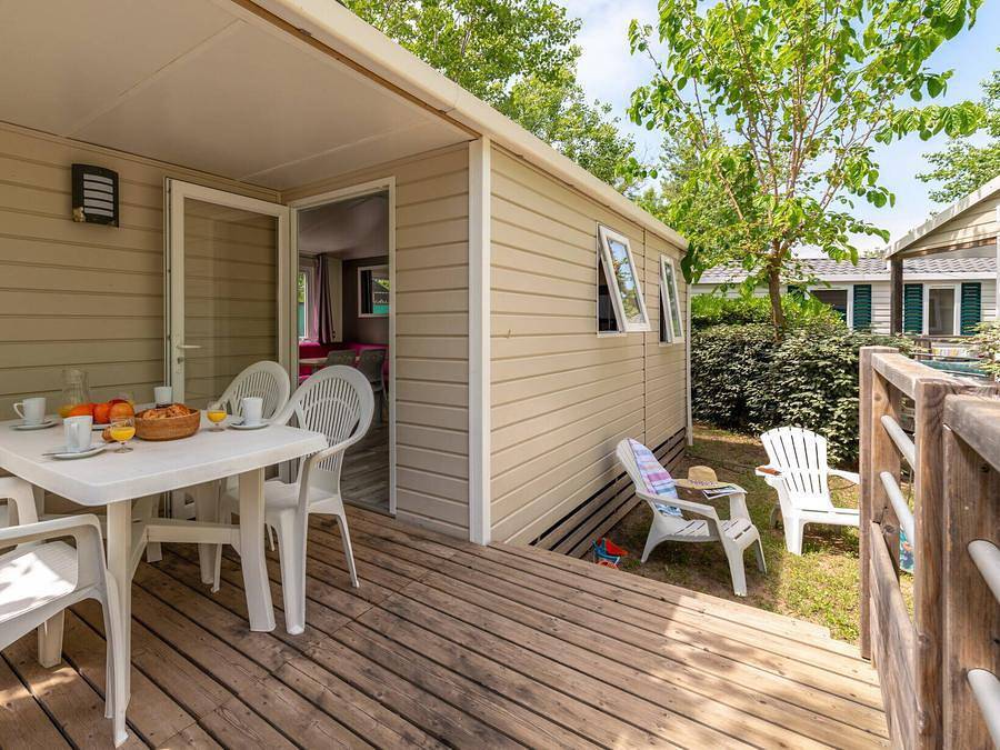 Camping Le Pansard - Mobilhome 6 personas - Mobil home | Confort | 2 Dormitorios | 4/6 Personas | Terraza individual | Aire acondicionado | Tv in La Londe-les-Maures, Costa mediterránea (Francia)