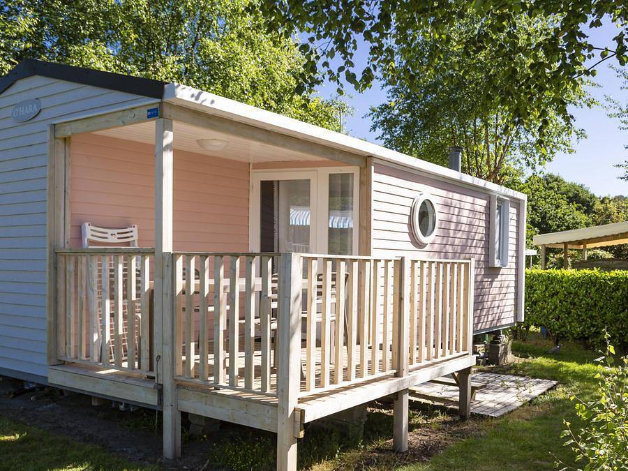 Flower Camping Le Kerleyou - Mobilhome 4 personas - Mobil-home Standard 26m² - 2 habitaciones - terraza semi-cubierta - Tv 4 pers. in Douarnenez, Iroise