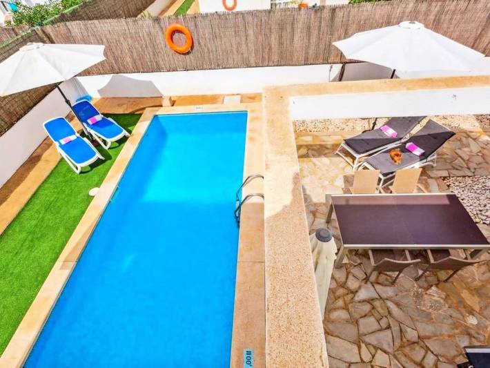 Finca mit hund für 8 Personen, mit Balkon und Terrasse sowie Garten und Pool in Can Picafort - 2