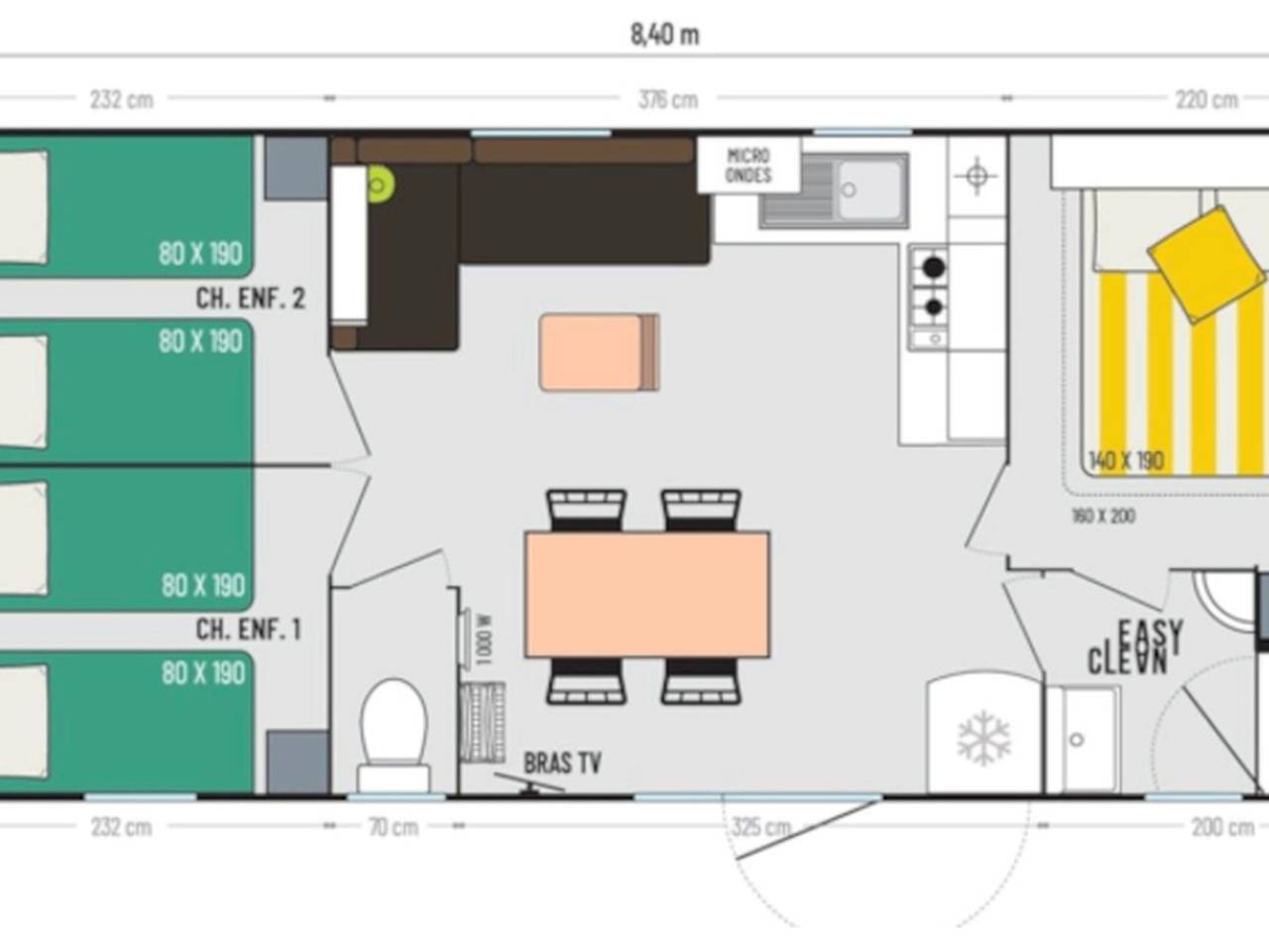 Cómodo mobil home - 6 pers. in Guillestre, Parque Nacional de los Ecrins